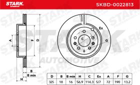 STARK RECAMBIOS SKBD0022813 - BRAKE DISC