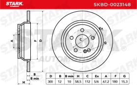 STARK RECAMBIOS SKBD0023148 - BRAKE DISC