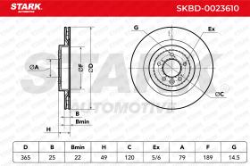 STARK RECAMBIOS SKBD0023610 - BRAKE DISC