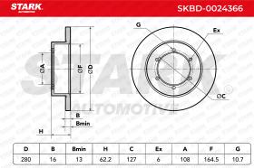 STARK RECAMBIOS SKBD0024366 - BRAKE DISC