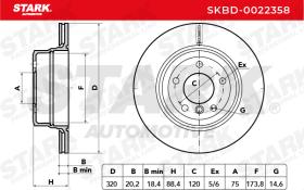 STARK RECAMBIOS SKBD0022358 - BRAKE DISC