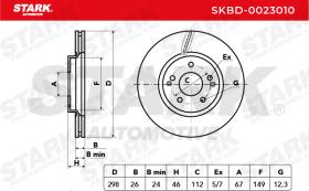 STARK RECAMBIOS SKBD0023010 - BRAKE DISC