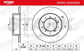 STARK RECAMBIOS SKBD0023054 - BRAKE DISC