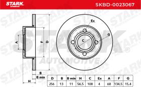 STARK RECAMBIOS SKBD0023067 - BRAKE DISC