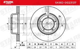 STARK RECAMBIOS SKBD0023137 - BRAKE DISC