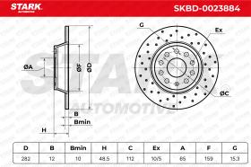 STARK RECAMBIOS SKBD0023884 - BRAKE DISC