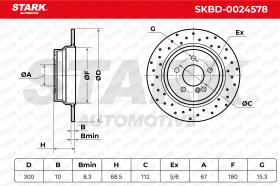 STARK RECAMBIOS SKBD0024578 - BRAKE DISC